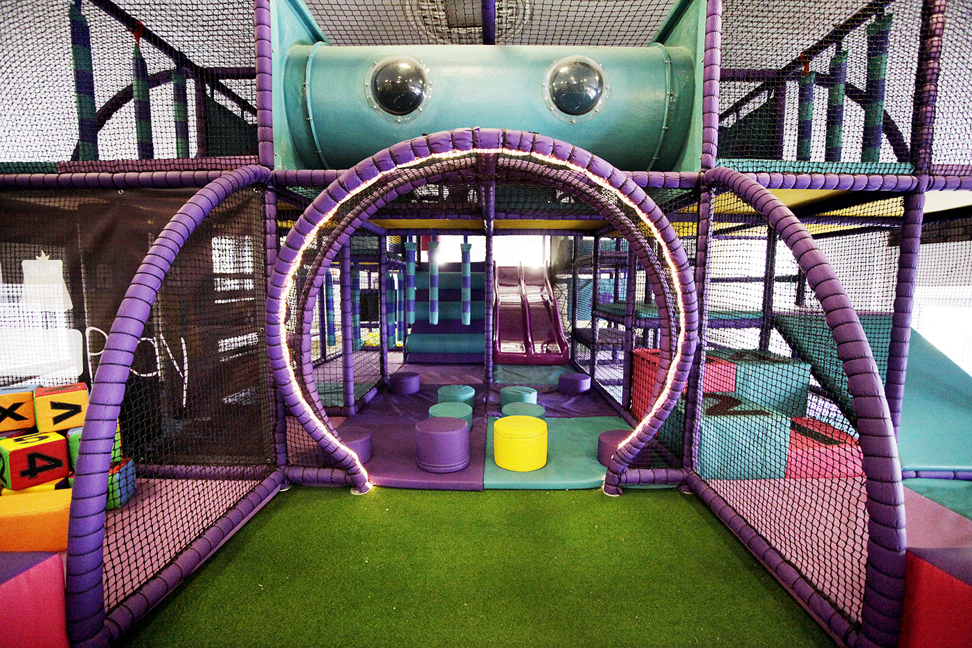 A large play space, designed for kids to explore and enjoy their playtime adventures.