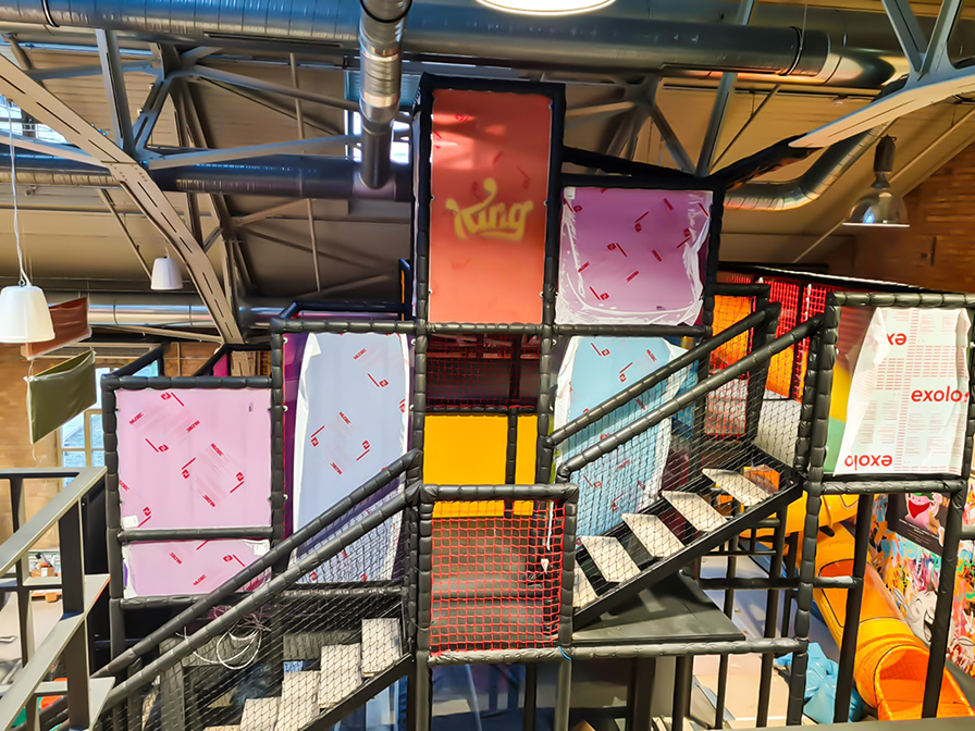 Candy Crush themed play area space